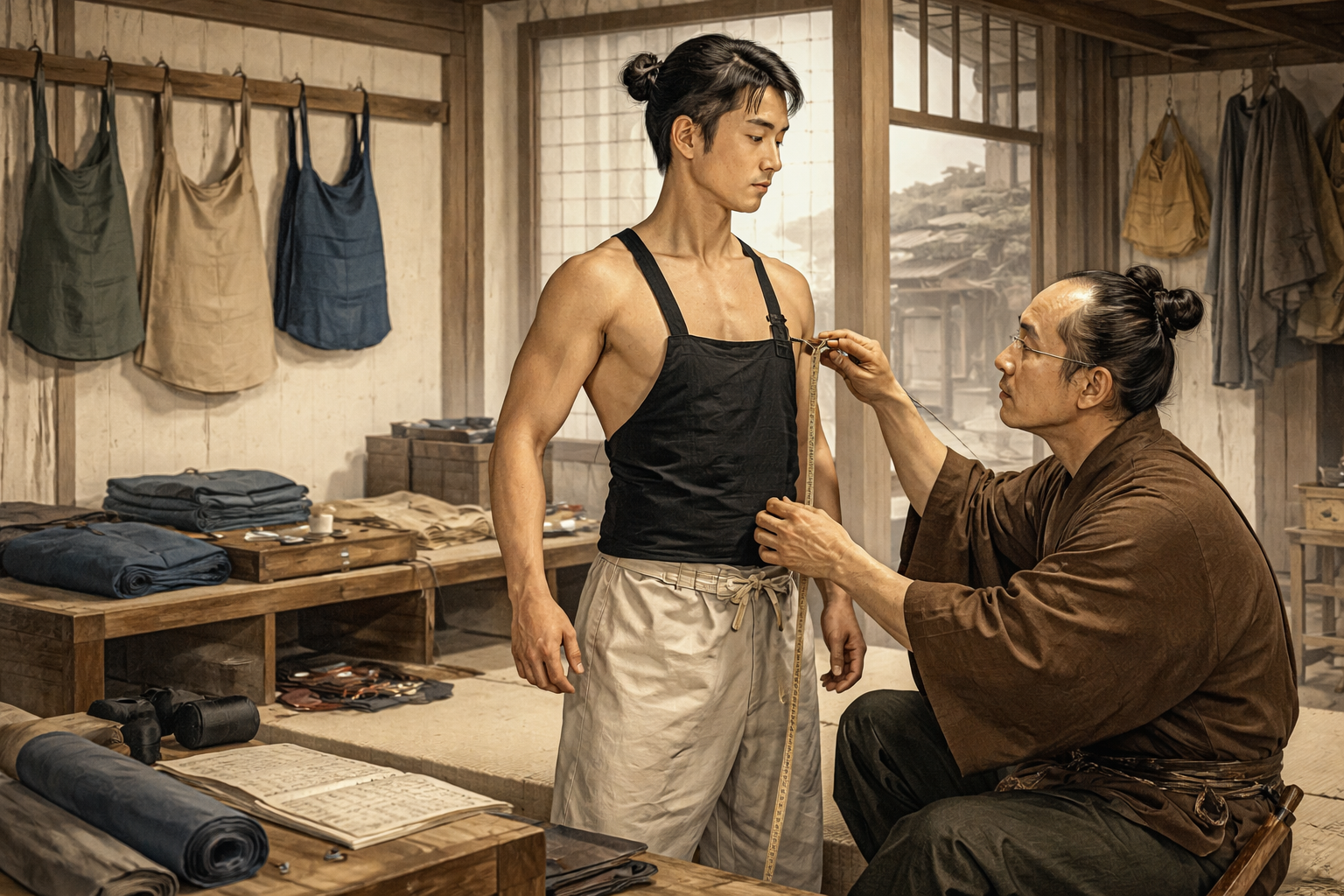 なぜ「腹掛け」ひとつなのか