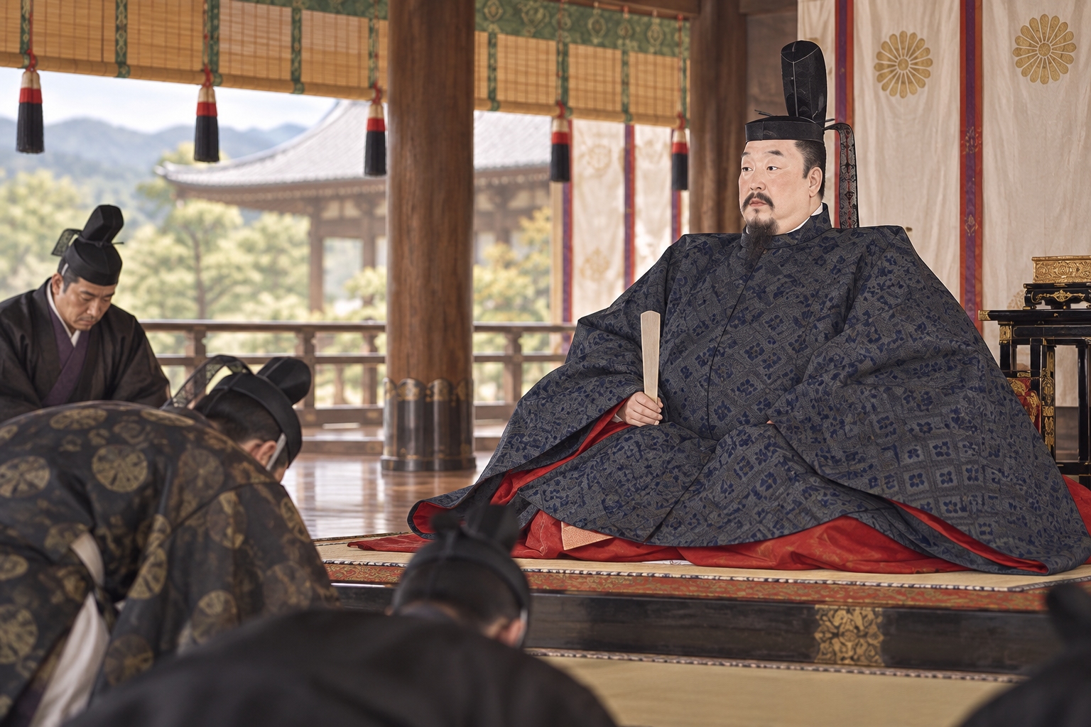 史実の最期：右手に剣、左手に法華経