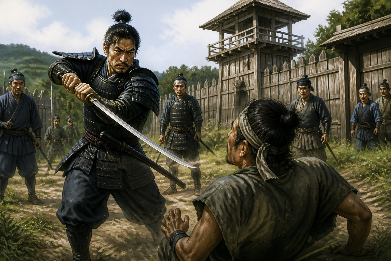 反乱者を叩き斬る「容赦ない武力」