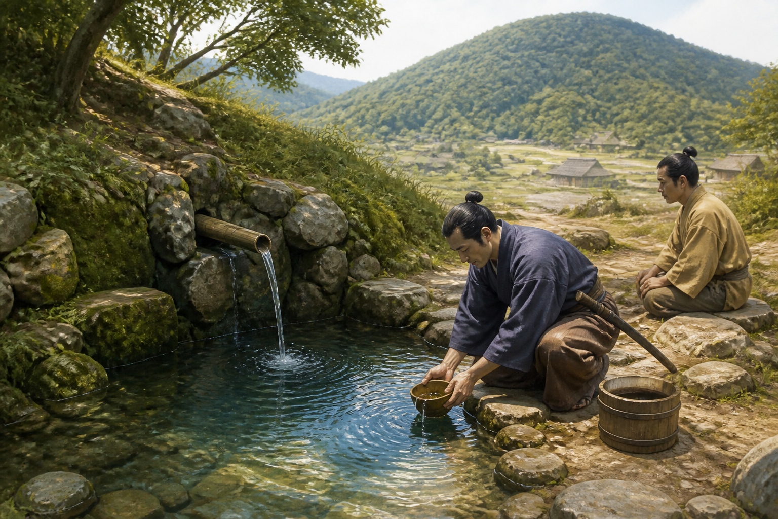 香久山の麓の枯れない「泉」