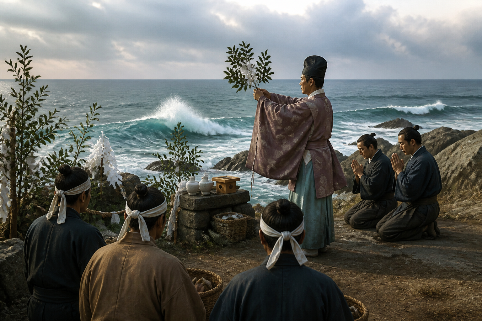 海神の怒りを鎮めるための「身投げ」