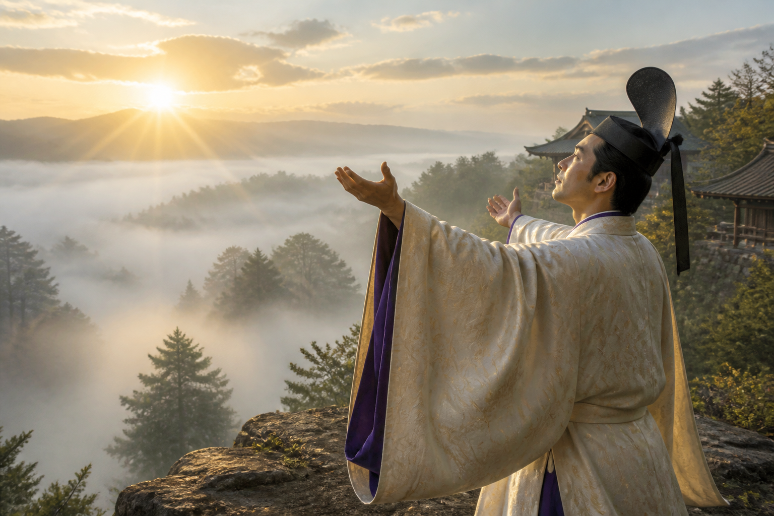 朝霧を吹き払う「息吹」の神