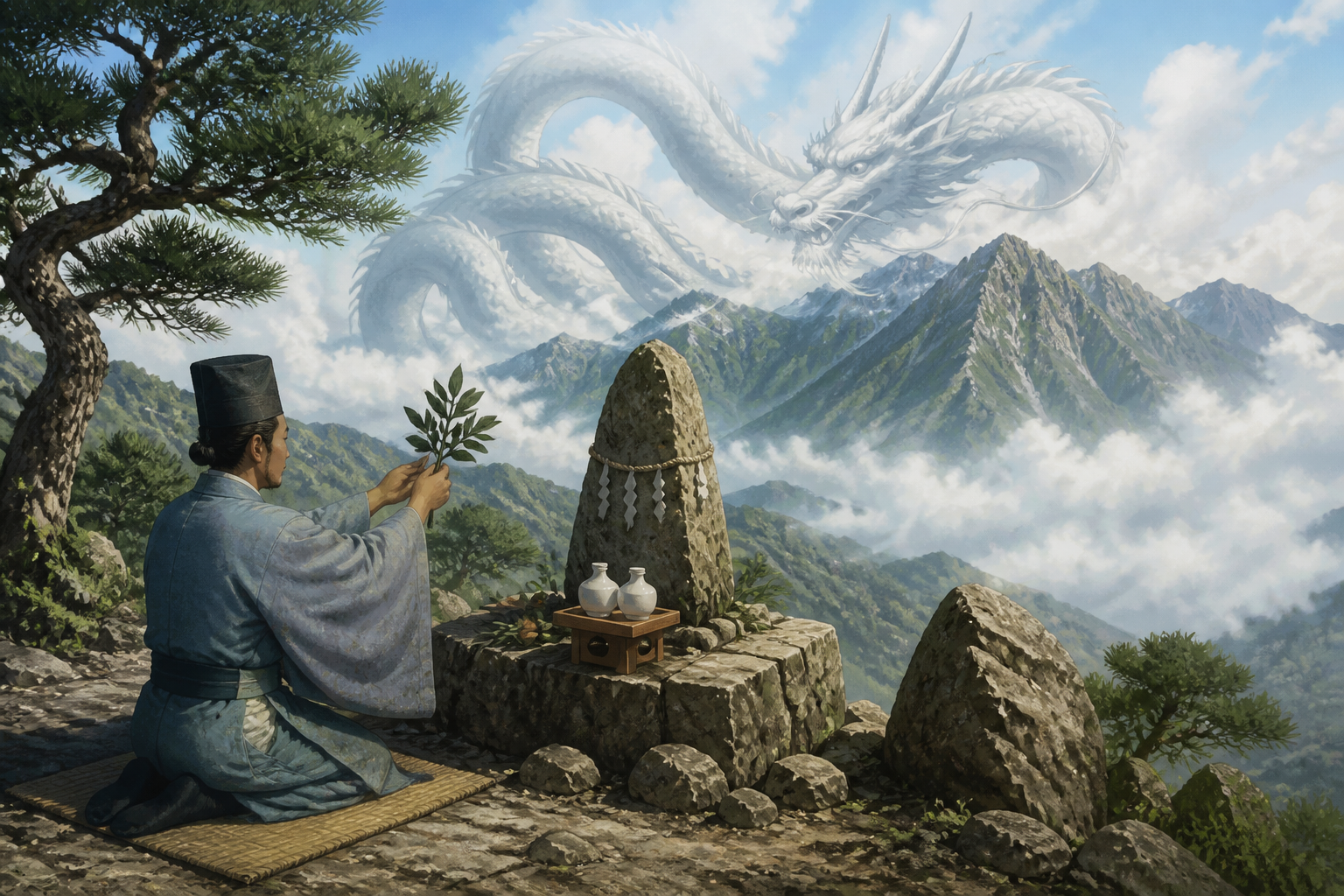 山の峰を司る龍神