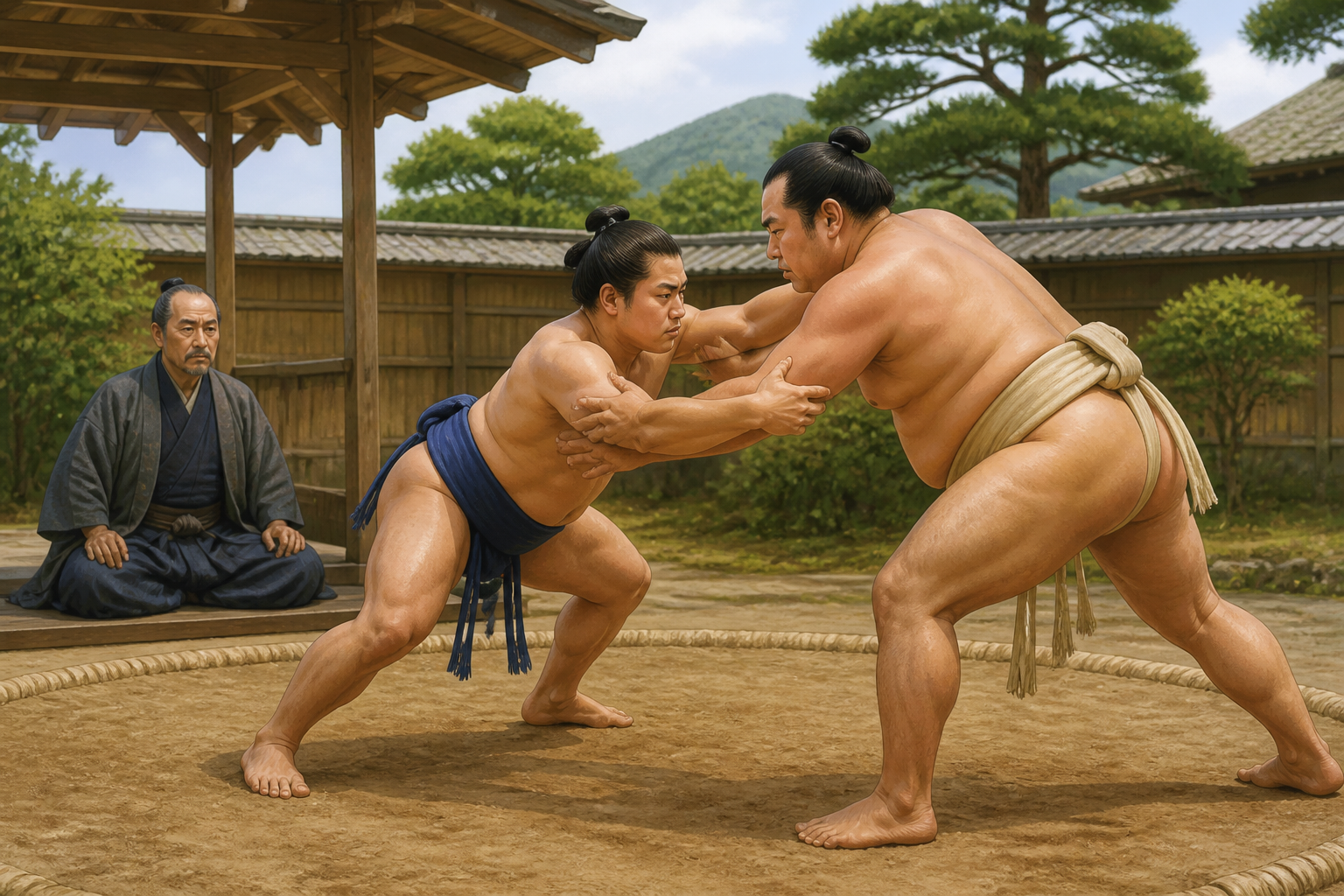 息子との「相撲」対決