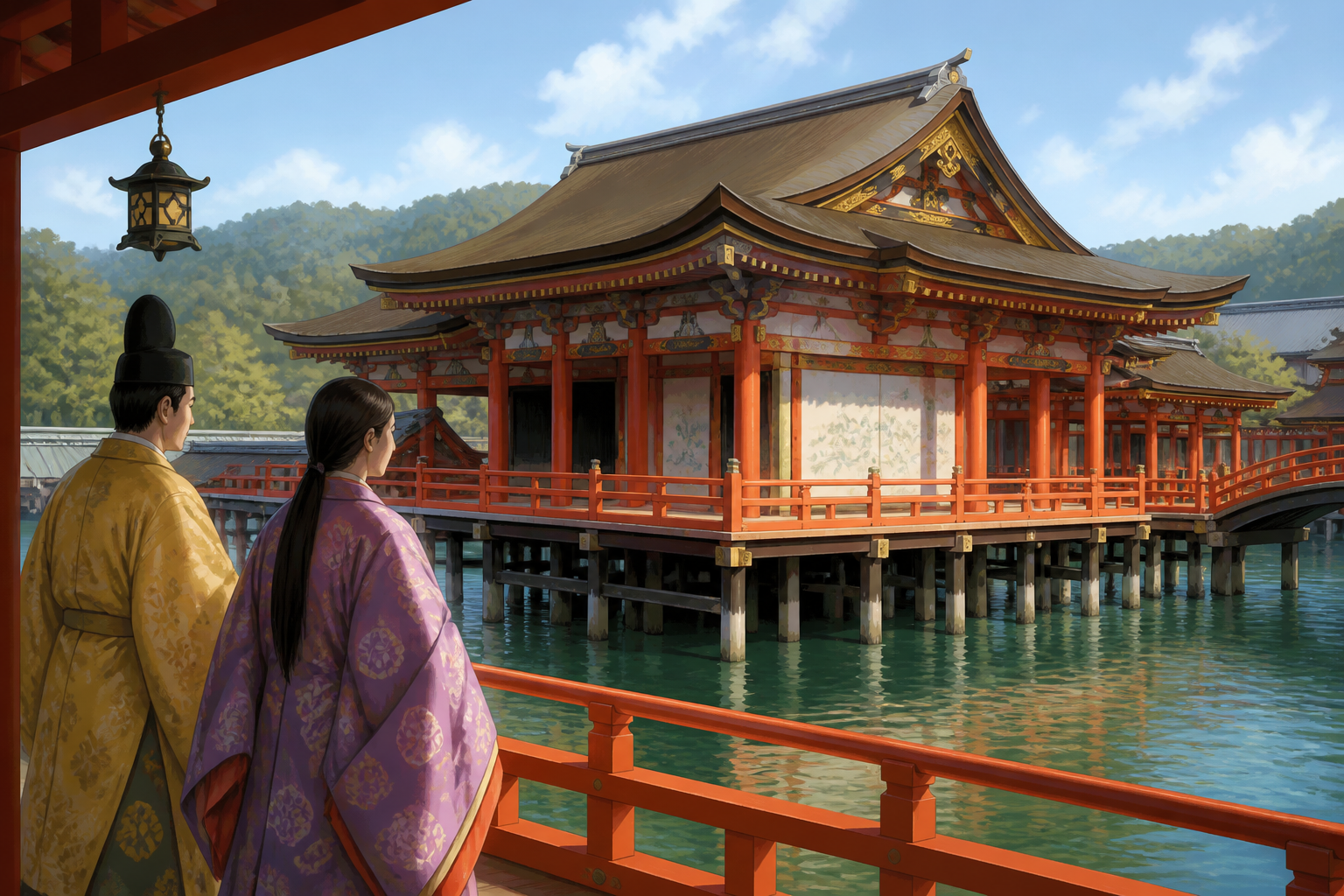 豪華絢爛な「海神の宮」