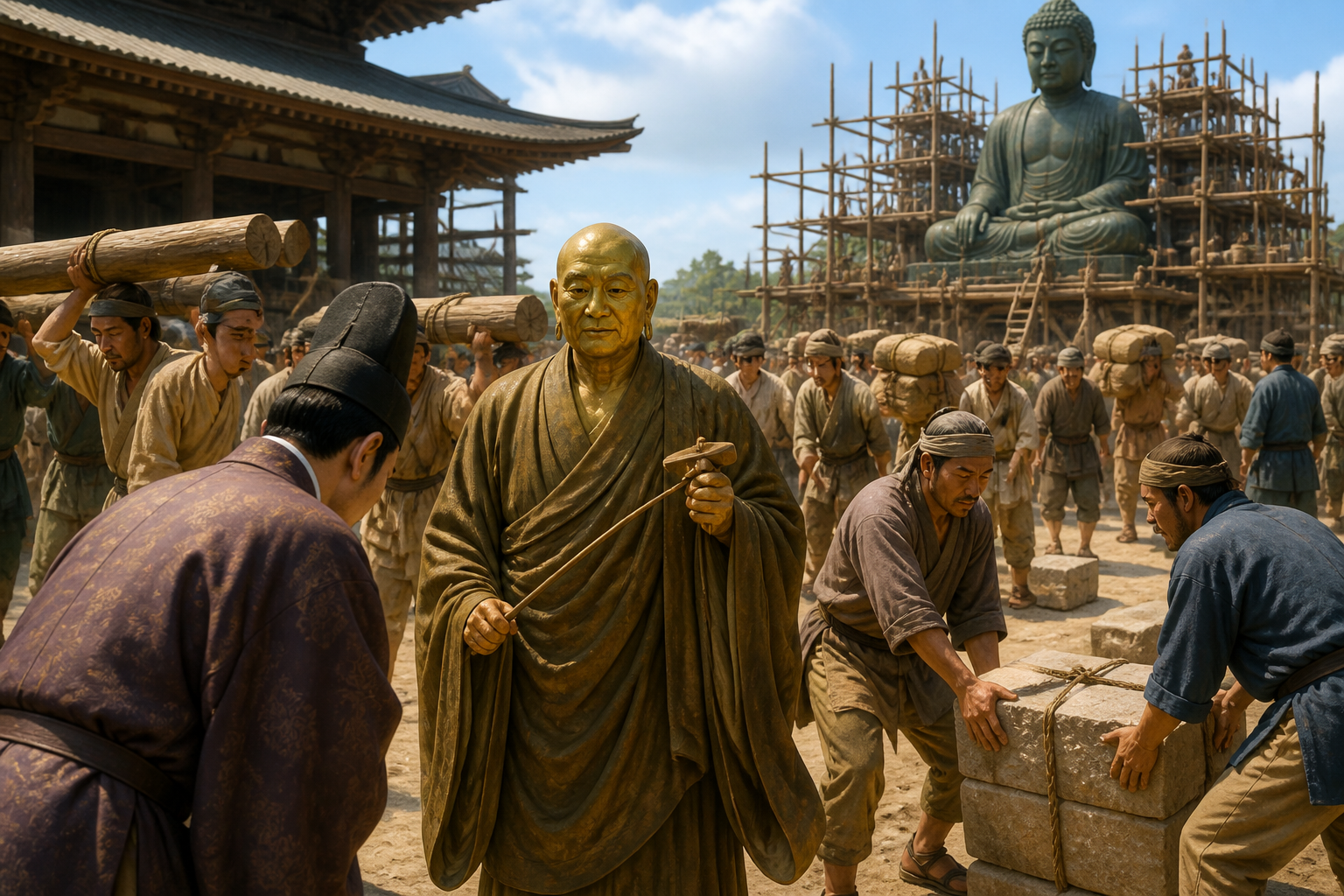 国が折れて「大仏作りのトップ」に