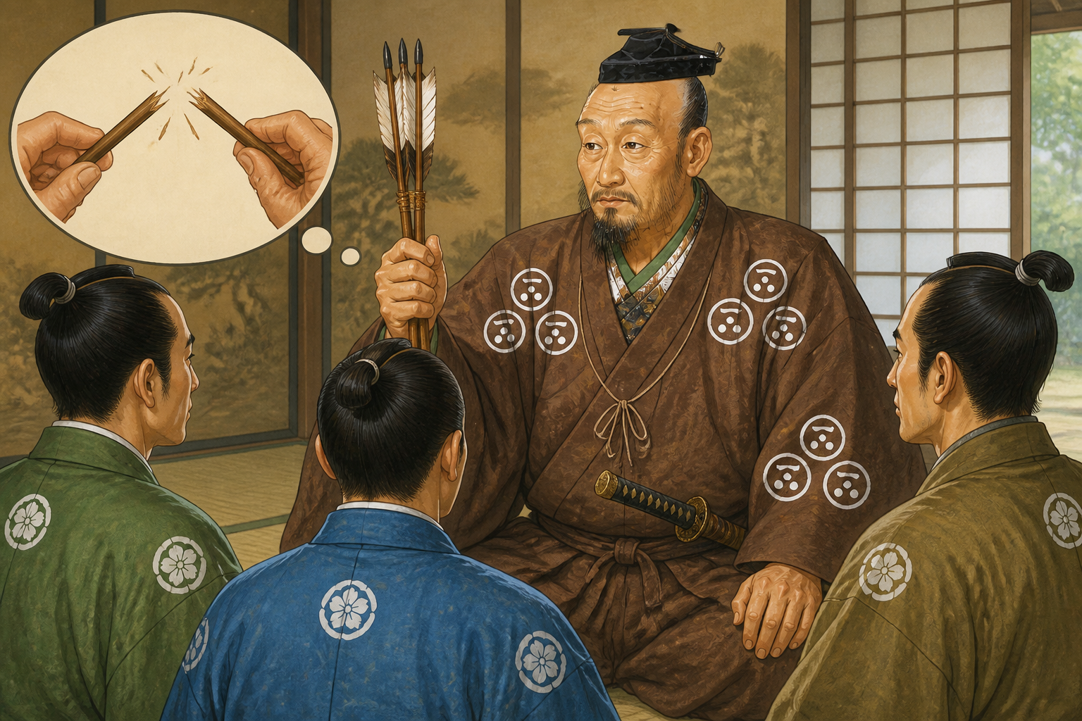 「三本の矢」はフィクション