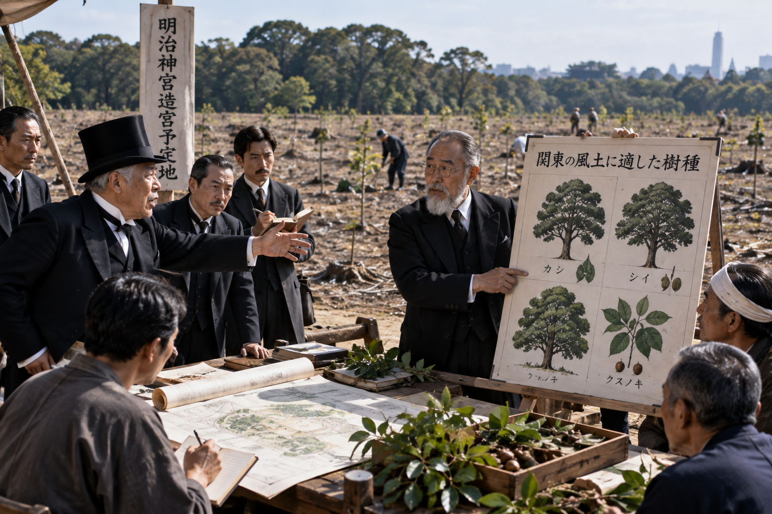 荒れ地だった代々木。大論争を呼んだ「木の種類」