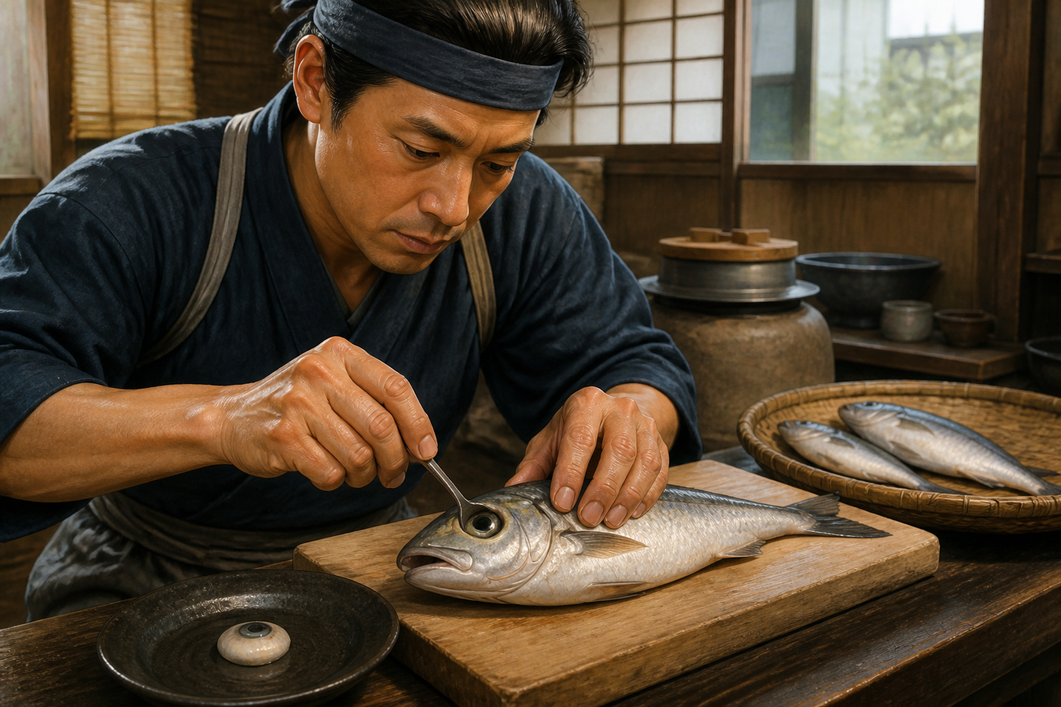 魚の「左目」だけをくり抜くグルメ