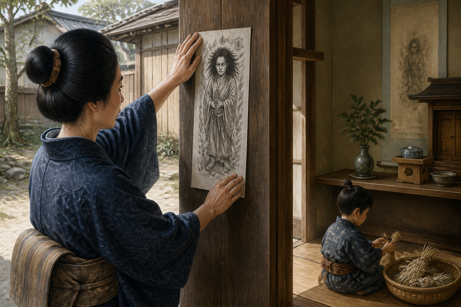 厄除けのお守りとしての「件の絵」