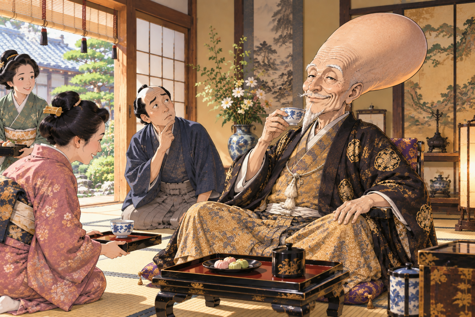 他人の家で主人のようにお茶を飲むぬらりひょん