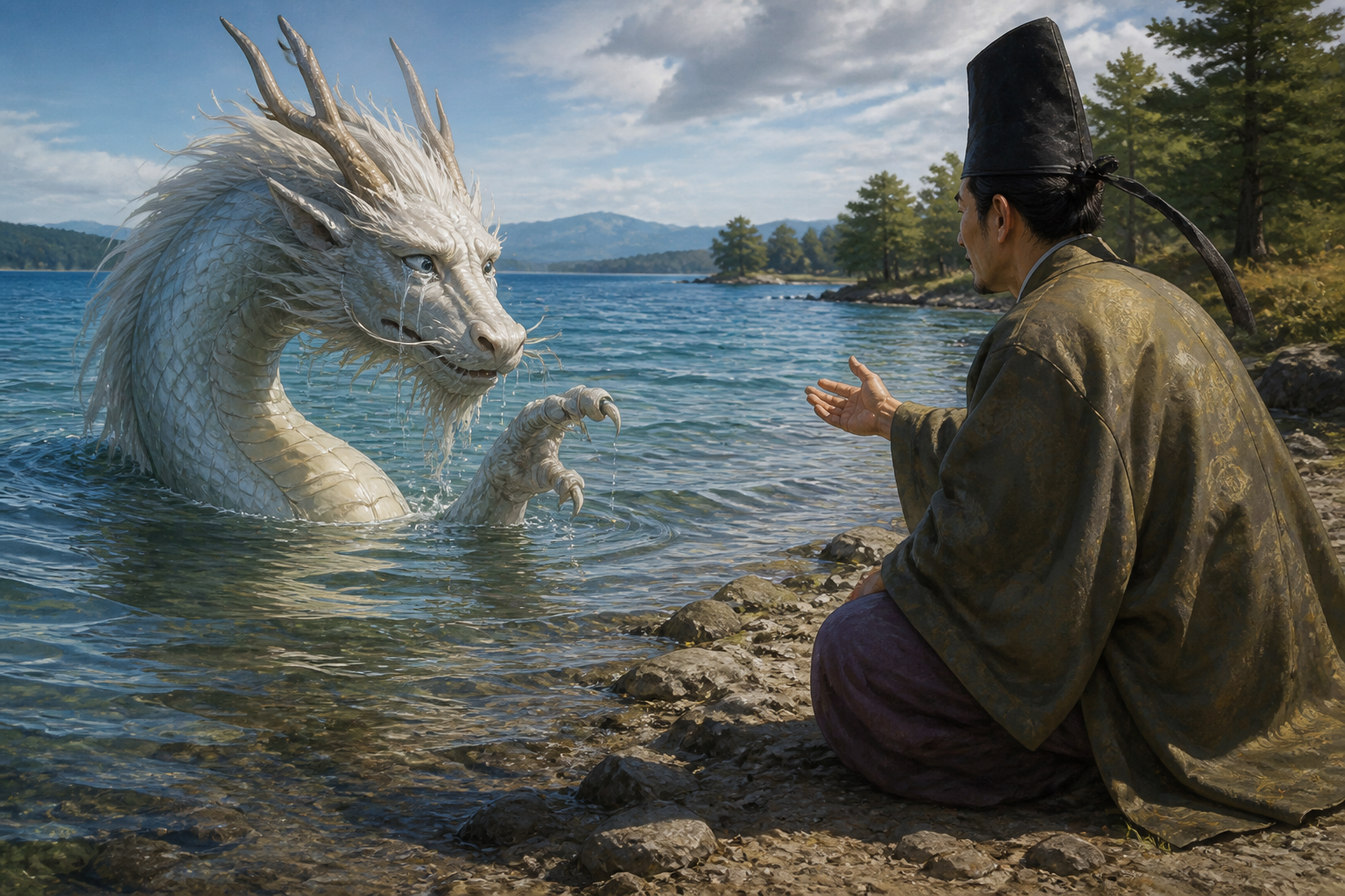 琵琶湖の龍神が泣きついた大怪獣