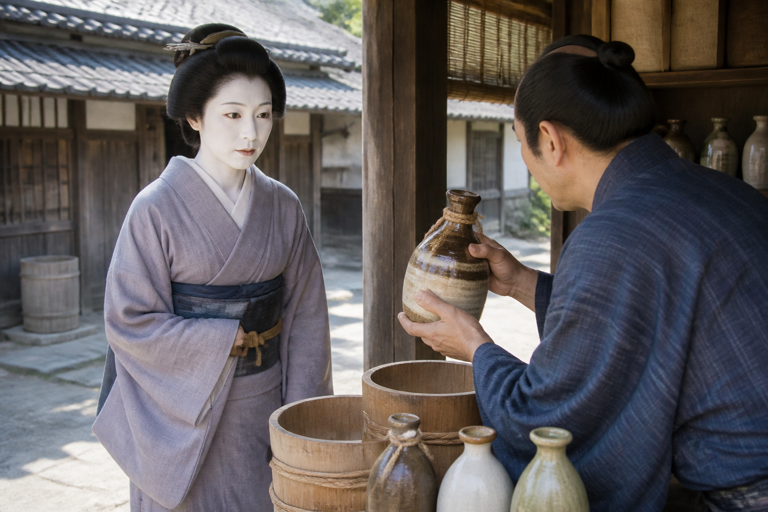 顔面真っ白で「酒」を買いに来る